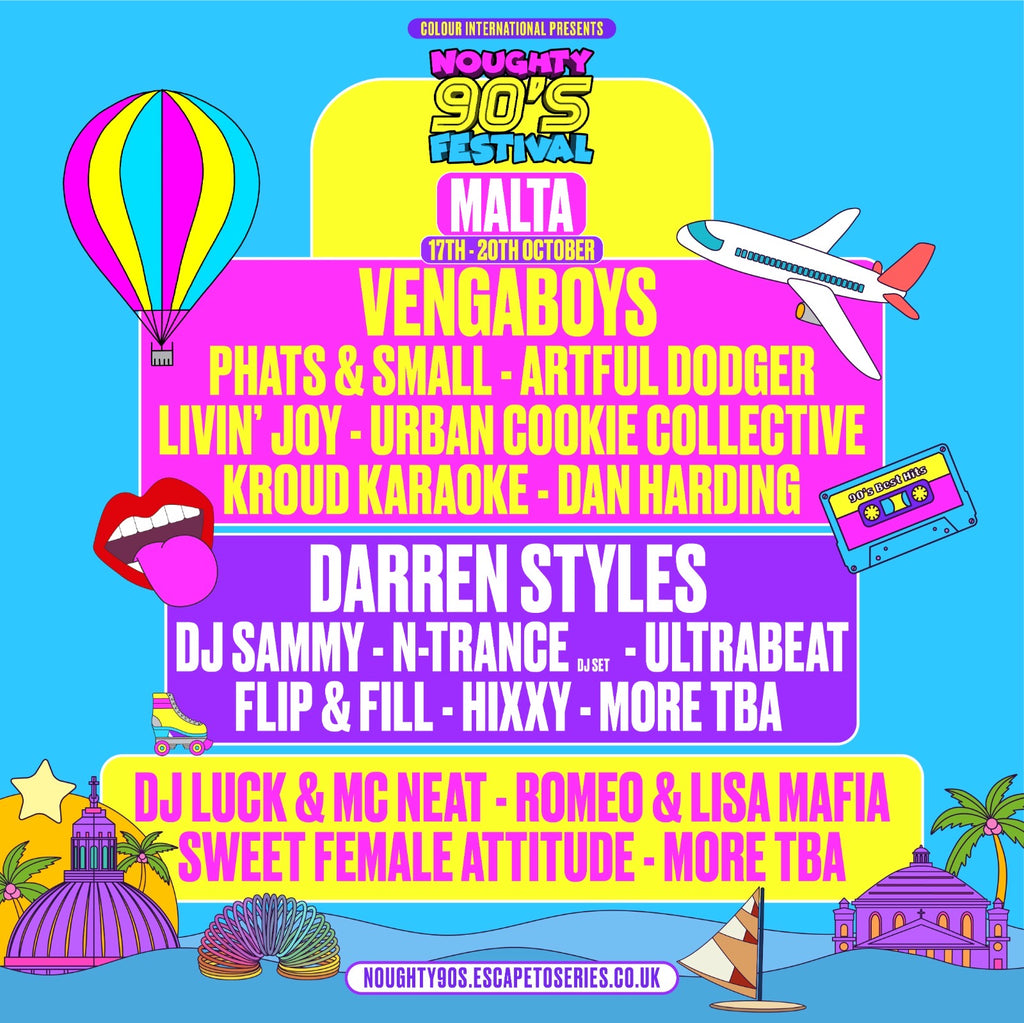 90's Festival Malta - Our Malta Line Up